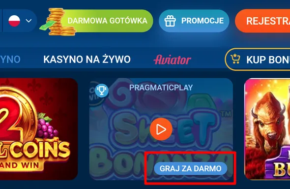 Demo grach kasynowych Mostbet